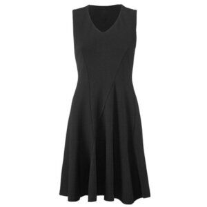 Cabi Black Ponte Performance Fit and Flare Dress
